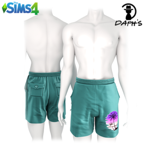 Maillot de bain à motifs de paume S314