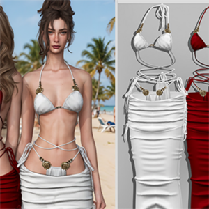 Robe trois-pièces de plage Natalia V1
