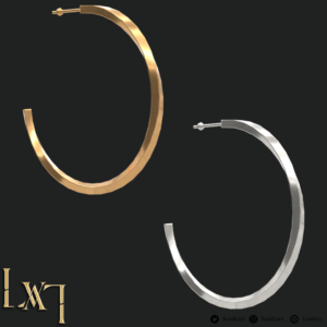 Boucles d'oreilles en forme d'anneaux tordus
