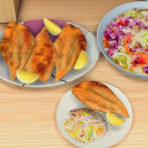 Recette personnalisée de Poisson frit avec choucroute