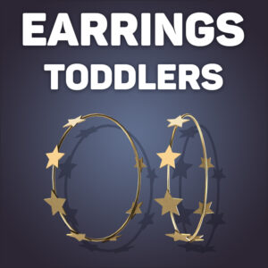 Boucles d'oreilles en forme de Cassiopée pour tout-petits