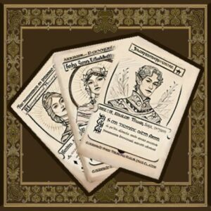 Jeu de cartes médiéval Remplacement