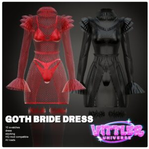 Robe de mariée gothique