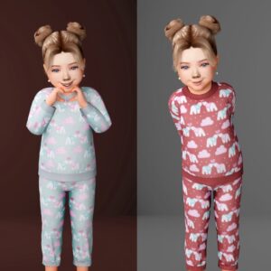 Des pyjamas brillants pour enfants