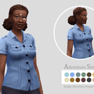 Chemise d'aventure féminine - [L'Aventure jungle requise]