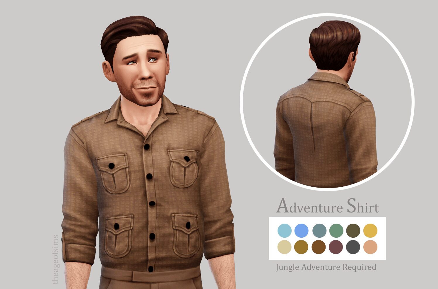 Chemise d'aventure masculine - [Jungle Adventure requis]