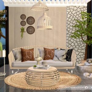 Suite avec balcon de l'hôtel Oasis organique