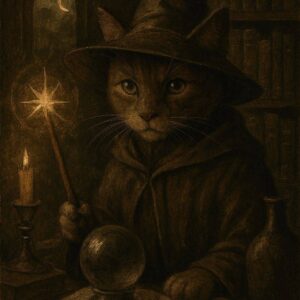 Sorciers Chats Académique Sombre 1