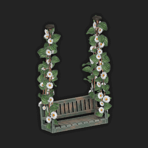 Banc avec des vignes