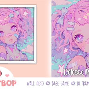 Œuvre murale mignonne et kawaii - Celeste Patchbloom