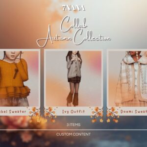 Collaboration Collection d'automne - 7NANA x Clarity Sims