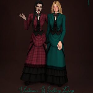 Robe de promenade victorienne