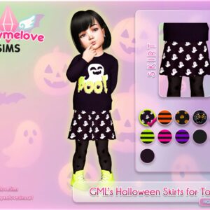 Vêtements d'Halloween de GML pour tout-petits, jupes | MISE À JOUR 2025 [Compatible HQ]