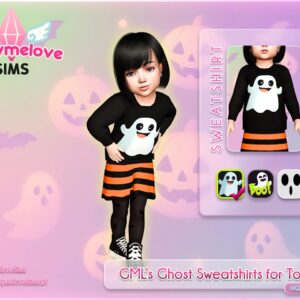 Vêtements d'Halloween de GML pour tout-petits, Sweatshirts Fantômes | MISE À JOUR 2025 [Compatible HQ]