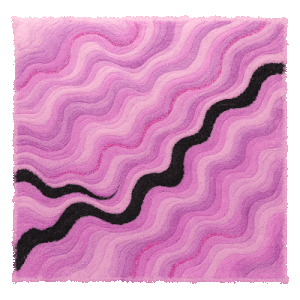 Tapis en spirale pastel