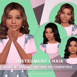 SONYASIMS - CHEVEUX INSTRUMENT ENFANTS (GAUCHE)