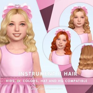 SONYASIMS - CHEVEUX INSTRUMENT ENFANTS (DROITE)