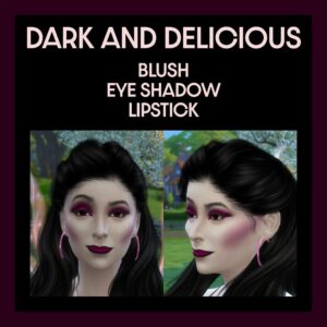 Ensemble de maquillage sombre et délicieux