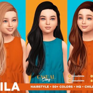Casual Sims - Coiffure Mila Enfant