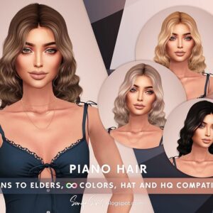 SONYASIMS - CHEVEUX PIANO