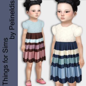 Robe plissée pour tout-petit