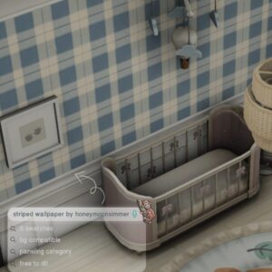 Papiers peints rayés pour nursery