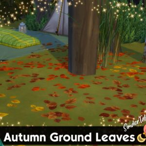 Feuilles d'automne au sol