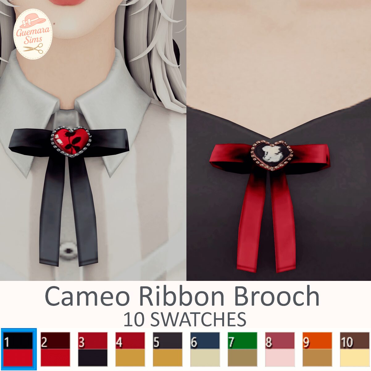 Broche Ruban Cameo