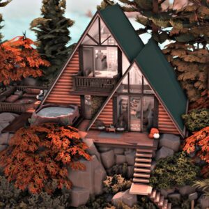 Maison en A d'automne