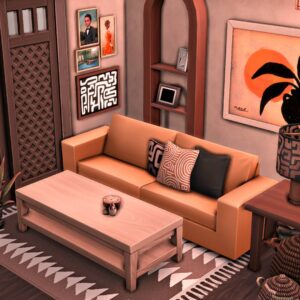 Salon inspiré de l'Afrique