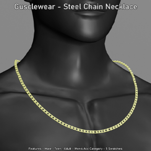 Collier en chaîne d'acier