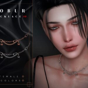 Collier à chaîne avec étoiles