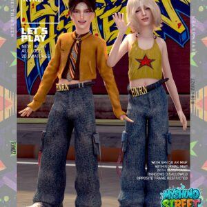 Pantalon à poches rabattables avec accent doré pour enfant