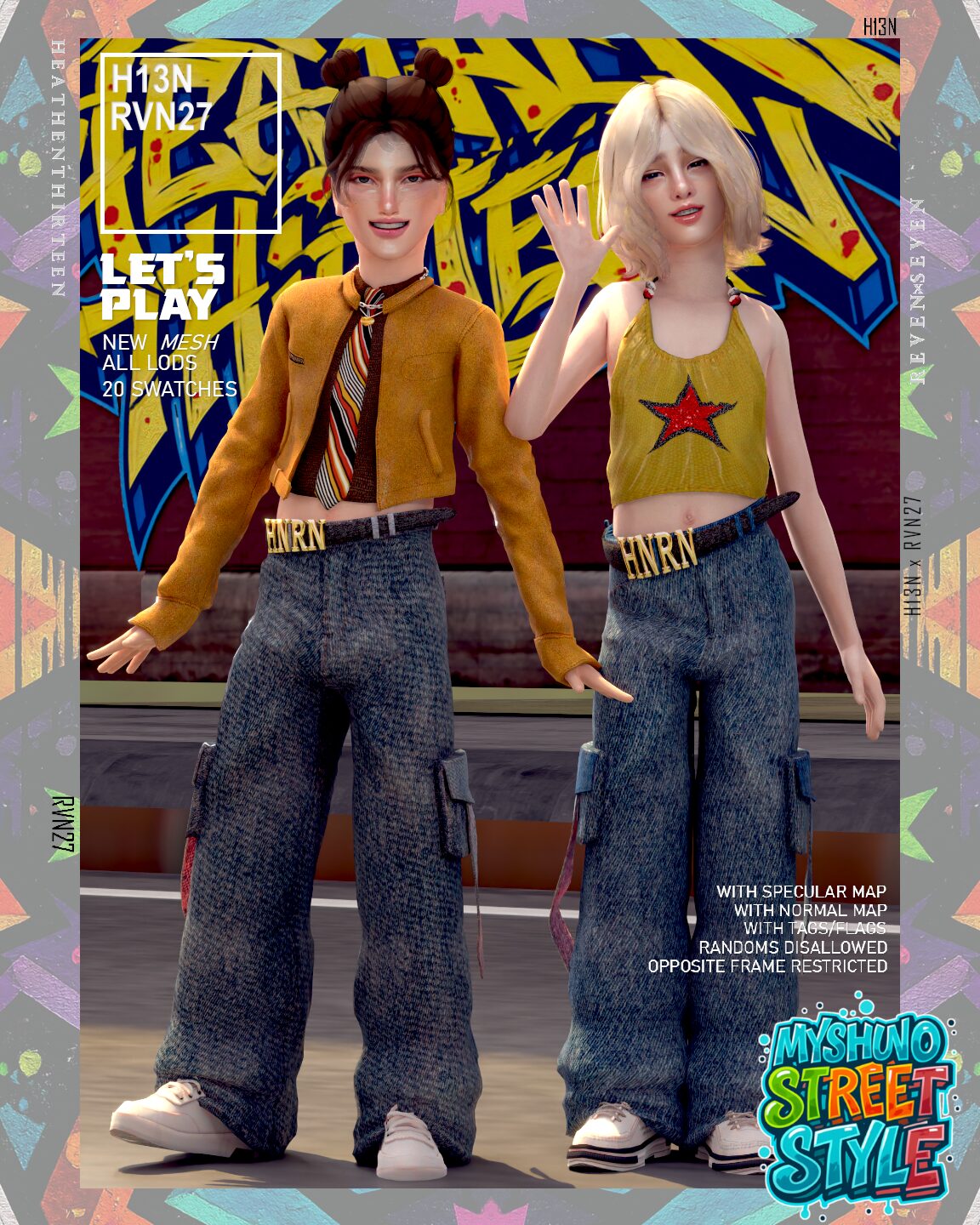 Pantalon à poches rabattables avec accent doré pour enfant