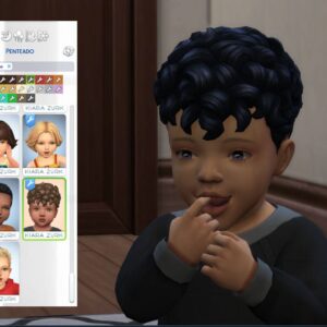 Extension Les Sims 4 : Coiffures Bouclées et Courtes pour Bébés