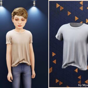 Enfant - T-shirt décontracté à coupe ample