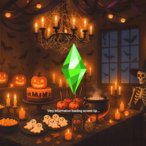 Écran de chargement de la Fête d'Halloween