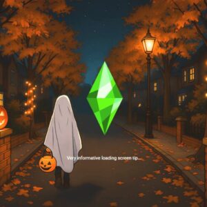 Écran de chargement de fantôme mignon pour Halloween