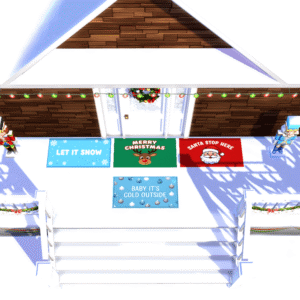 Joyeux et légèrement chaotique Noël Mats