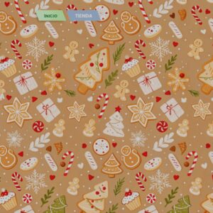 Menu Principal Arrière-plan Motifs d'hiver douillets 5