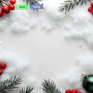Menu Principal Arrière-plan Joyeux Noël Glacé