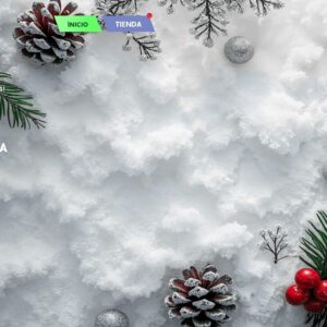 Menu Principal Arrière-plan Joyeux Noël Glacé 2