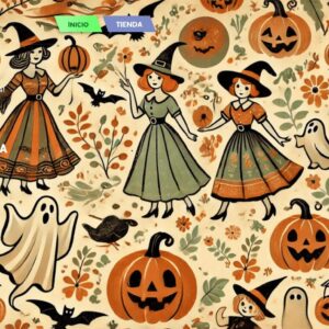 Menu Principal Arrière-plan Vintage Halloween