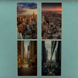 Affiche de la vie urbaine