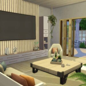 Grande maison moderne pour une grande famille avec un magnifique jardin à l'arrière