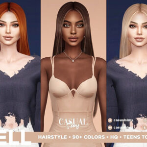 CasualSims - Coiffure Bell (Sans frange)