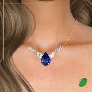 Collier Sapphire Eliza