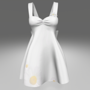Robe à motifs de marguerite