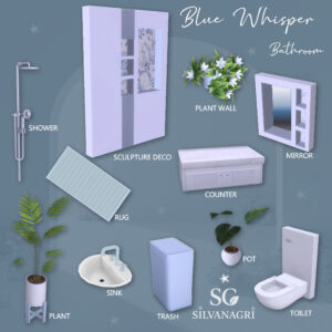 Salle de bain Murmure Bleu