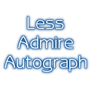 Moins d'admiration pour l'autographe